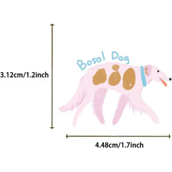Lot de 100 autocollants de qualité supérieure pour chiens – Plus de 50 races d'autocollants imperméables pour animaux de compagn