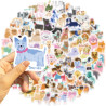 Lot de 100 autocollants de qualité supérieure pour chiens – Plus de 50 races d'autocollants imperméables pour animaux de compagn