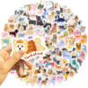 Lot de 100 autocollants de qualité supérieure pour chiens – Plus de 50 races d'autocollants imperméables pour animaux de compagn