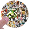 Lot de 100 autocollants Brainrot italiens en vinyle, imperméables, pour bouteilles d'eau, ordinateurs portables, téléphones, tec