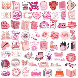 Tixlux 120PCS Autocollants Livres pour Kindle, Stickers Bookish, Décalques Amusants Étanches Vinyle pour Amateur de Livre Adulte