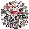 Tixlux 100PCS Autocollants Style Y2K, Stickers Esthétiques Downtown, Décalques Amusants en Vinyle Imperméable, Cadeaux pour Scra
