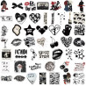 Tixlux 100PCS Autocollants Style Y2K, Stickers Esthétiques Downtown, Décalques Amusants en Vinyle Imperméable, Cadeaux pour Scra