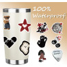 Tixlux 100PCS Autocollants Style Y2K, Stickers Esthétiques Downtown, Décalques Amusants en Vinyle Imperméable, Cadeaux pour Scra
