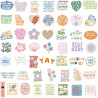 Tixlux 100PCS Autocollants Esthétiques pour Enfants, Citations Motivantes et Positives, Décalques Amusants en Vinyle Imperméable