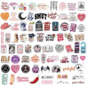 Tixlux 150PCS Autocollants Livres pour Kindle, Stickers Bookish Romantiques Holographiques, Décalques Amusants Étanches Vinyle p