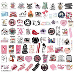 Tixlux 150PCS Autocollants Livres pour Kindle, Stickers Bookish Romantiques Holographiques, Décalques Amusants Étanches Vinyle p