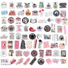 Tixlux 150PCS Autocollants Livres pour Kindle, Stickers Bookish Romantiques Holographiques, Décalques Amusants Étanches Vinyle p