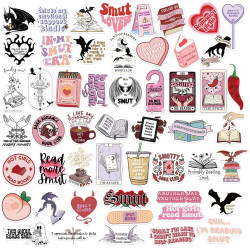 Tixlux 100PCS Autocollants Livres pour Kindle, Stickers Bookish Romantiques, Décalques Amusants Étanches Vinyle pour Amateur de 