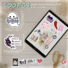 Tixlux 100PCS Autocollants Livres pour Kindle, Stickers Bookish Romantiques, Décalques Amusants Étanches Vinyle pour Amateur de 