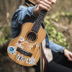 Tixlux 100PCS Autocollants Musique, Stickers Esthétiques pour Amoureux de Musique, Décalques Amusants Étanches Vinyle pour Enfan