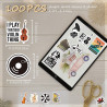 Tixlux 100PCS Autocollants Musique, Stickers Esthétiques pour Amoureux de Musique, Décalques Amusants Étanches Vinyle pour Enfan