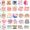100 pcs Autocollants de livres lecture, citation motivationnelle, autocollant d'inspiration esthétique preppy imperméable pour b
