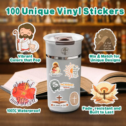 Lot de 100 autocollants de livre pour Kindle (Autocollants pour la Bible)