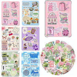 6 feuilles de carton pour kindle + 50 autocollants - 17x12cm (6,8x4,8 pouces) accessoire liseuse, compatible avec kindle paperbl