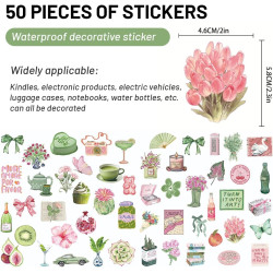 6 feuilles de carton pour kindle + 50 autocollants - 17x12cm (6,8x4,8 pouces) accessoire liseuse, compatible avec kindle paperbl