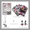 Velvetglow 6 cartes décoratives pour étui transparent pour liseuse électronique avec 2 étiquettes, ensemble design (6,8 x 4,8 po