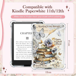 Set de 8 cartes décoratives vintage pour kindle paperblanc,inserts papier illustrés thème lecture,accessoires kindle pour person