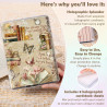 Set de 8 cartes décoratives vintage pour kindle paperblanc,inserts papier illustrés thème lecture,accessoires kindle pour person