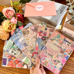 Velvetglow 6 cartes décoratives pour étui transparent pour liseuse électronique avec 2 étiquettes, compatible avec kindle paperb