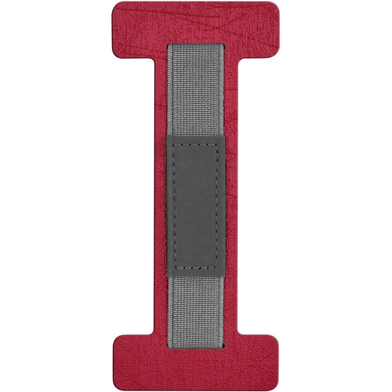 Dragonne adhésive pour Kindle, iPad, Kobo, BOOX – Dragonne universelle en cuir PU avec texture soie, poignée réglable et amovibl