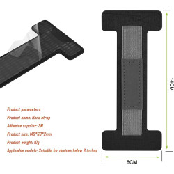 Dragonne autocollante de type , convient pour Kindle, iPad, Kobo, BOOX et autres appareils, dragonne simple en polyuréthane avec