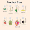 8pcs Breloques Anti-Poussière pour Kindle, 8 Styles Pendentifs Premium Forme Fraise Grenouille et Cerise Bouchons Anti-Poussière