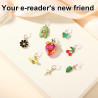 8pcs Breloques Anti-Poussière pour Kindle, 8 Styles Pendentifs Premium Forme Fraise Grenouille et Cerise Bouchons Anti-Poussière