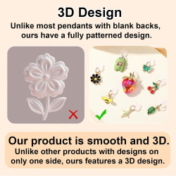 8pcs Breloques Anti-Poussière pour Kindle, 8 Styles Pendentifs Premium Forme Fraise Grenouille et Cerise Bouchons Anti-Poussière