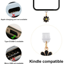 8pcs Breloques Anti-Poussière pour Kindle, 8 Styles Pendentifs Premium Forme Fraise Grenouille et Cerise Bouchons Anti-Poussière
