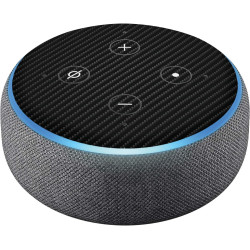 Head Case Designs sous Licence Officielle Alyn Spiller Carbon Fibre Plain Mix Art Vinyle Peau Compatible avec Amazon Echo Dot (3