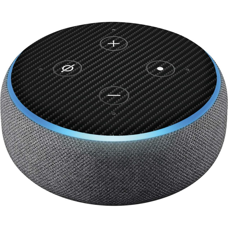 Head Case Designs sous Licence Officielle Alyn Spiller Carbon Fibre Plain Mix Art Vinyle Peau Compatible avec Amazon Echo Dot (3