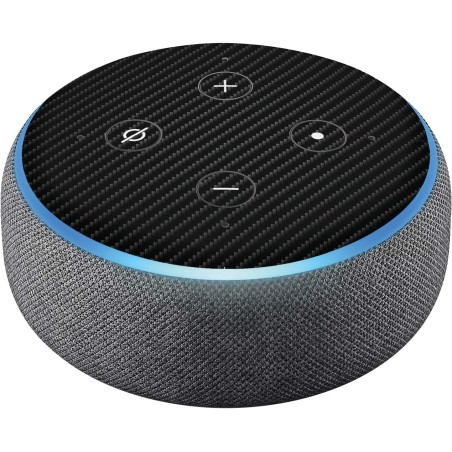 Head Case Designs sous Licence Officielle Alyn Spiller Carbon Fibre Plain Mix Art Vinyle Peau Compatible avec Amazon Echo Dot (3