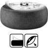 Head Case Designs sous Licence Officielle Alyn Spiller Carbon Fibre Plain Mix Art Vinyle Peau Compatible avec Amazon Echo Dot (3