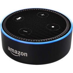 Head Case Designs sous Licence Officielle Alyn Spiller Carbon Fibre Plain Mix Art Vinyle Peau Compatible avec Amazon Echo Dot (2