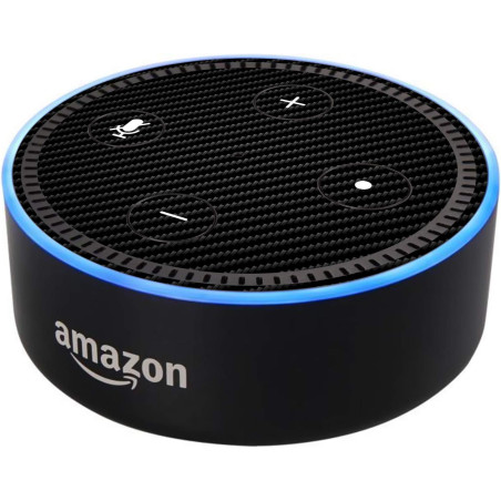 Head Case Designs sous Licence Officielle Alyn Spiller Carbon Fibre Plain Mix Art Vinyle Peau Compatible avec Amazon Echo Dot (2