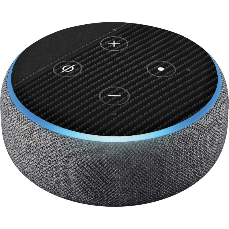Head Case Designs sous Licence Officielle Alyn Spiller Carbon Fibre Leather Mix Art Vinyle Peau Compatible avec Amazon Echo Dot 