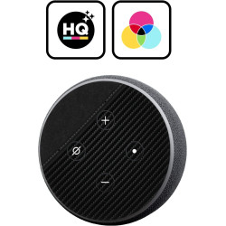 Head Case Designs sous Licence Officielle Alyn Spiller Carbon Fibre Leather Mix Art Vinyle Peau Compatible avec Amazon Echo Dot 