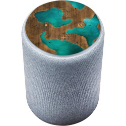 Head Case Designs sous Licence Officielle Alyn Spiller Wood and Resin Aqua Mix Art Vinyle Peau Compatible avec Amazon Echo Plus 