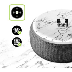 Head Case Designs sous Licence Officielle Alyn Spiller Carbon Fibre Leather Mix Art Vinyle Peau Compatible avec Amazon Echo Plus