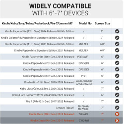 MoKo Dragonne de Sécurité pour 6-8" Kindle eReaders Fire Tablet - Kobo/Voyaga/Sony Kindle E-Book Tablet, Sangle Haute-Élastique 
