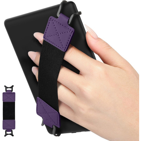 MoKo Dragonne de Sécurité pour 6-8" Kindle eReaders Fire Tablet - Kobo/Voyaga/Sony Kindle E-Book Tablet, Sangle Haute-Élastique 