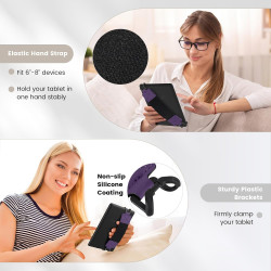 MoKo Dragonne de Sécurité pour 6-8" Kindle eReaders Fire Tablet - Kobo/Voyaga/Sony Kindle E-Book Tablet, Sangle Haute-Élastique 