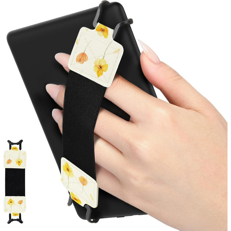 MoKo Dragonne de Sécurité pour 6-8" Kindle eReaders Fire Tablet - Kobo/Voyaga/Sony Kindle E-Book Tablet, Sangle Haute-Élastique 