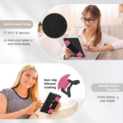 MoKo Dragonne de Sécurité pour 6-8" Kindle eReaders Fire Tablet - Kobo/Voyaga/Sony Kindle E-Book Tablet, Sangle Haute-Élastique 