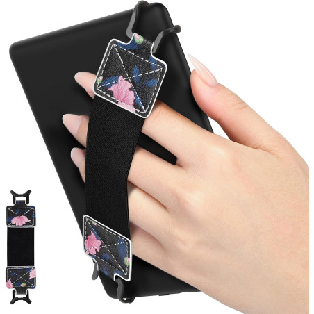 MoKo Dragonne de Sécurité pour 6-8" Kindle eReaders Fire Tablet - Kobo/Voyaga/Sony Kindle E-Book Tablet, Sangle Haute-Élastique 