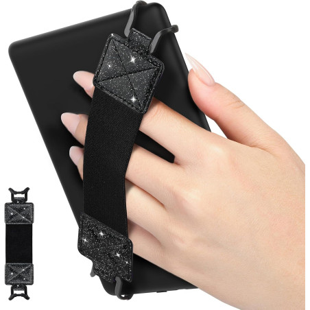 MoKo Dragonne de Sécurité pour 6-8" Kindle eReaders Fire Tablet - Kobo/Voyaga/Sony Kindle E-Book Tablet, Sangle Haute-Élastique 