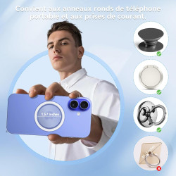 CloudValley Base Magnétique Compatible avec Popsocket Phone Grips, pour Kindle Base Mobile de Support de téléphone, Accessoires 