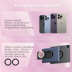 CloudValley Base Magnétique Compatible avec Popsocket Phone Grips, pour Kindle Base Mobile de Support de téléphone, Accessoires 