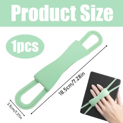 Support de liseuse en silicone vert, accessoire pour kindle paperblanc/kobo et téléphones tablettes, pour lecture au lit, canapé